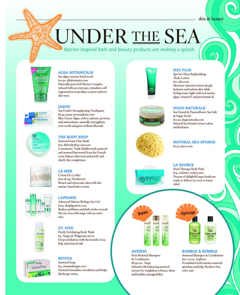 Marine-based Beauty Products