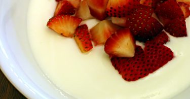 Yogurt and Strawberries