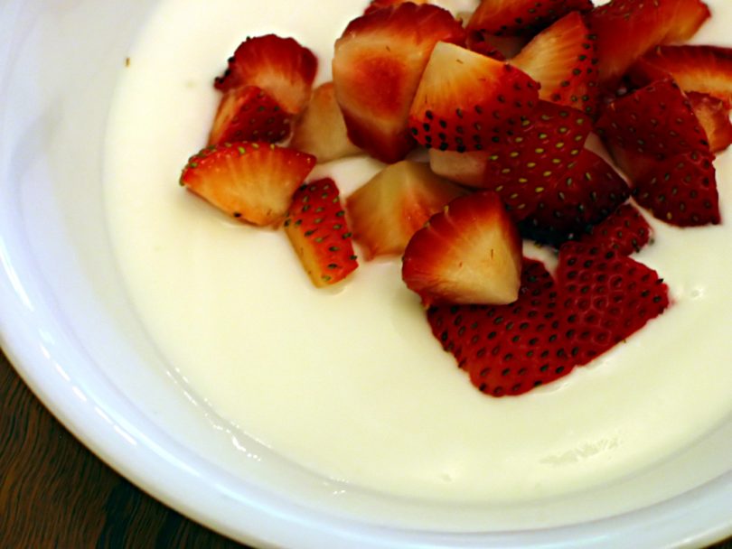 Yogurt and Strawberries
