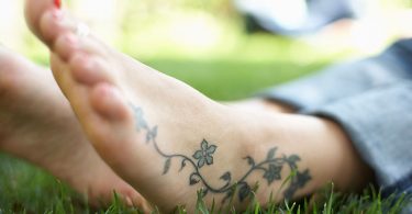 Tattooed ankle