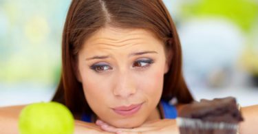 Woman looking at foods