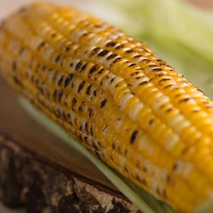 Grilled Sweet Corn with Wasabi Mayo