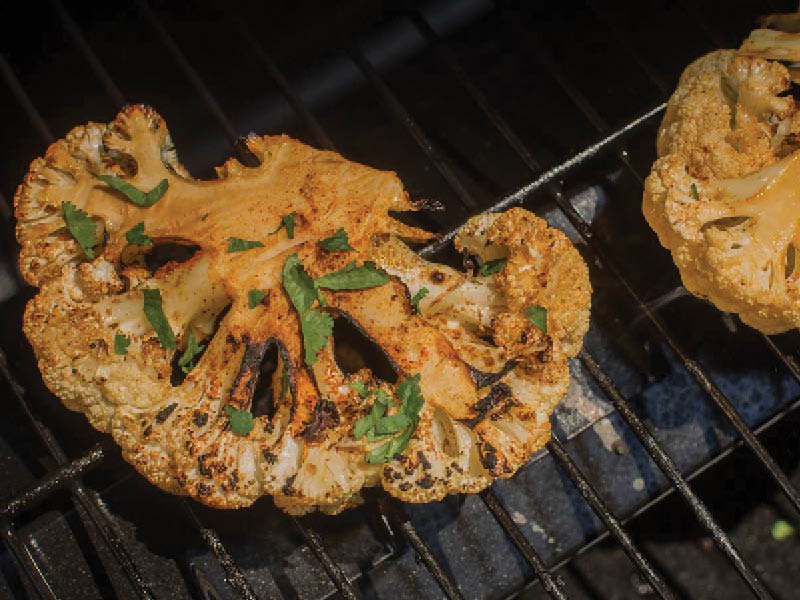 Grilled Smoky Cauliflower Steak