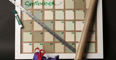 Dry–Erase Paint Swatch Calendar