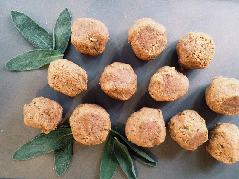 Walnut & Sage “Meat Balls”