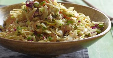 Asian Slaw with  Ginger-Nut Dressing