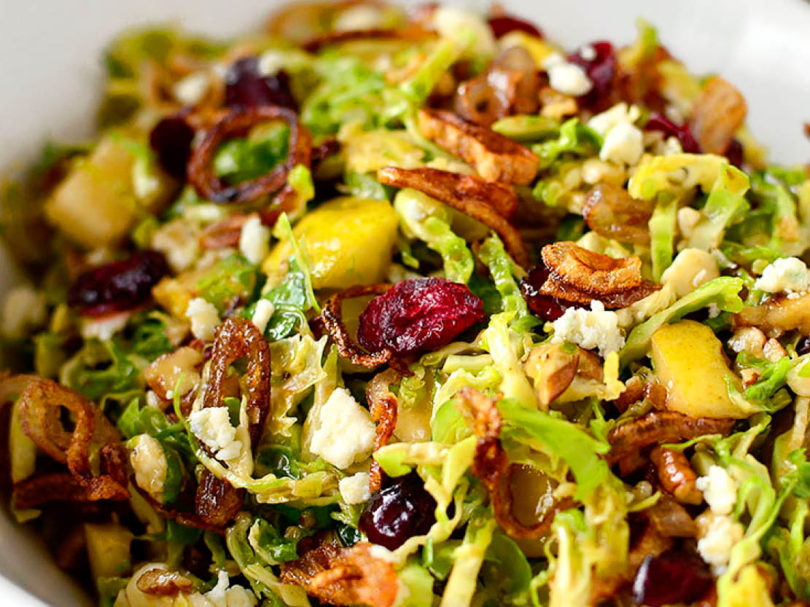 Kale and Brussells Sprout Salad