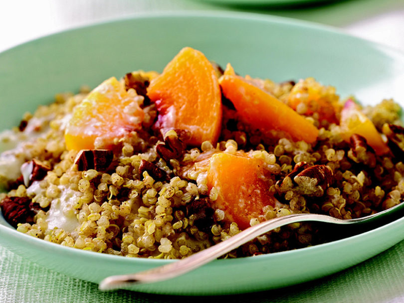 Cinnamon Quinoa with Peaches