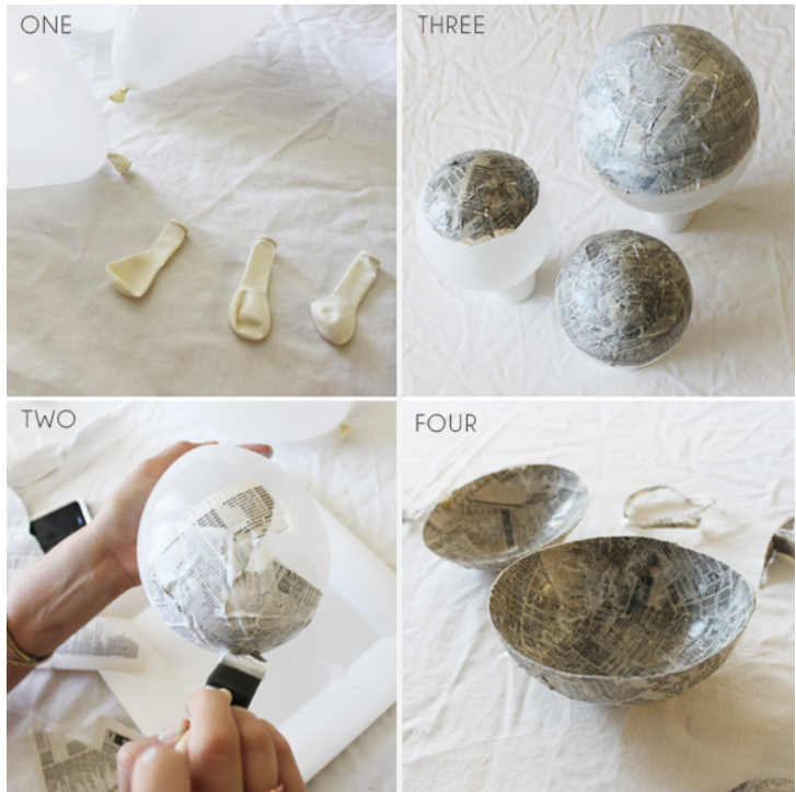 How to Make Paper Mache Bowls 