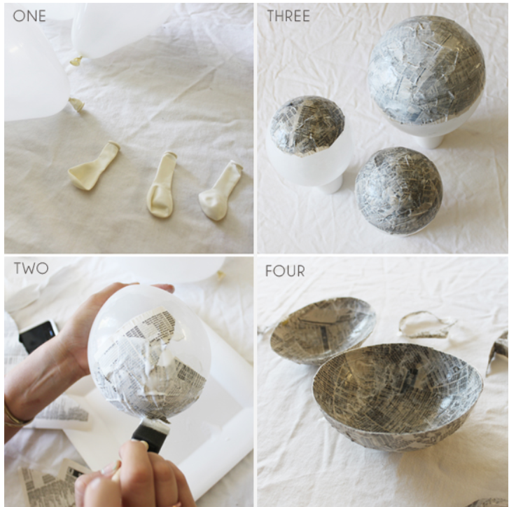 How to Make Papier-Mache Bowls