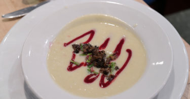 Spring Leeks and Celery Soup with Asparagus and Morels